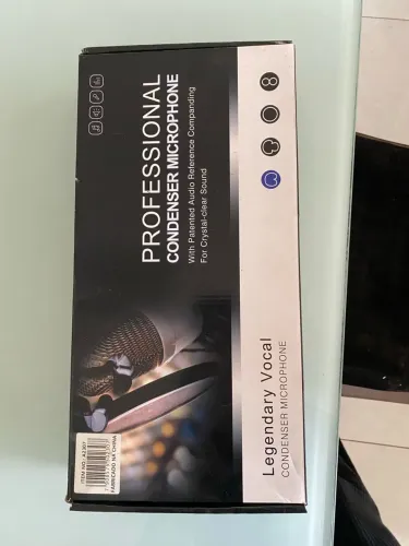 Microfone Condensador Profissional - Kit Completo