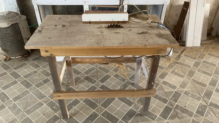 mesa pra corte de madeira