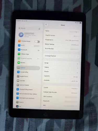 iPad 9ª Geração 64GB Wi-Fi + Cellular 4G - Impecável