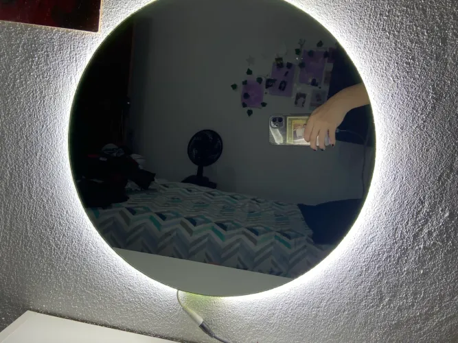 Espelho Redondo com iluminação LED
