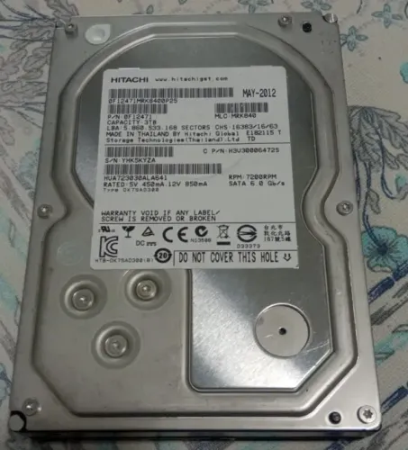 HD Hitashi 3TB Desktop