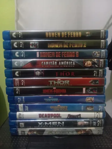 Lote blu-ray filmes Marvel