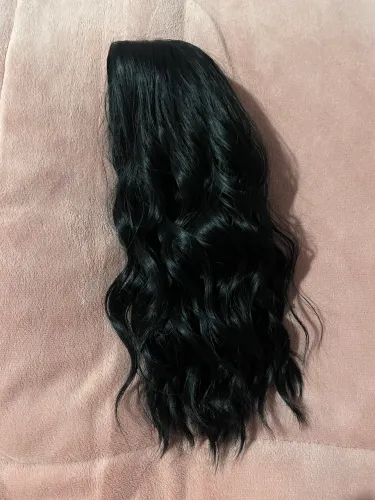 Lace wig ondulada curta