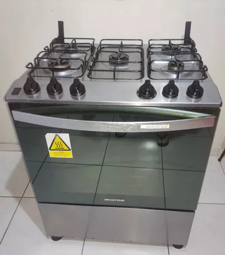Fogão Brastemp 5 Bocas BFS5NCR cor Inox