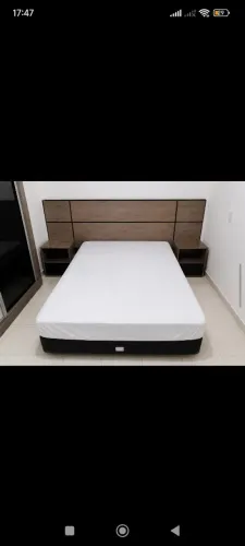 Conjunto Cama Box Casal (1,38x1,88) + Cabeceira Painel - Lindo!