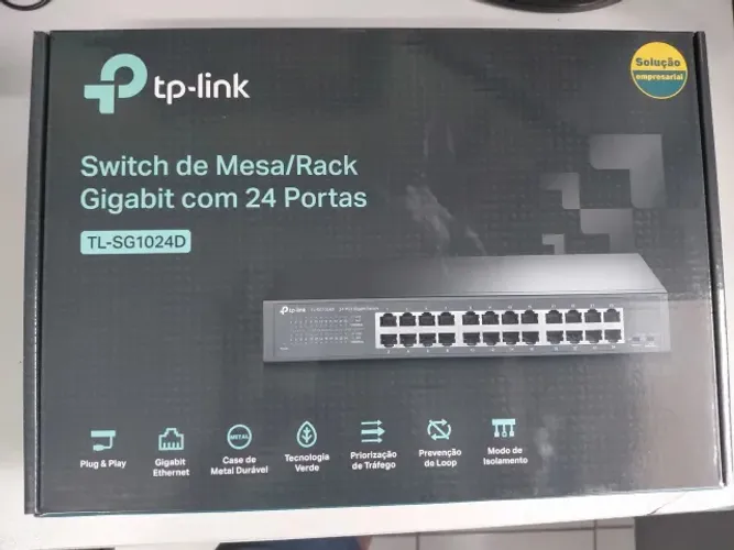 SWITCH TP-LINK MESA/RACK 24 PORTAS GIGABIT TL-SG1024D 