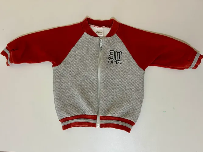 Casaco bebê moletom Elian - tam G (9 a 12 meses)