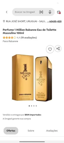 Perfume importado paco
