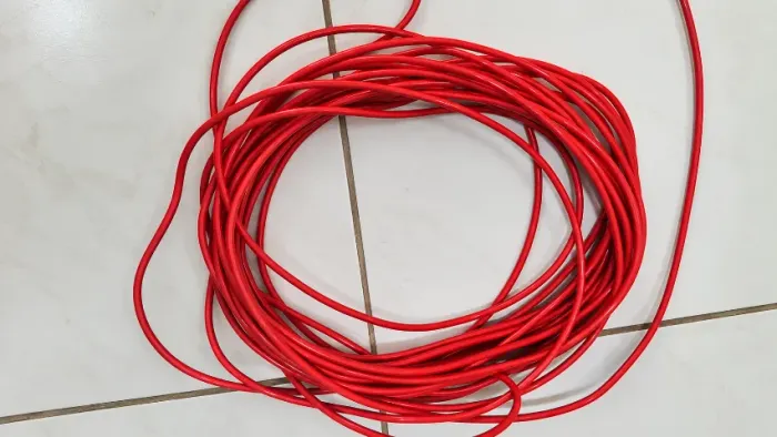 DESAPEGO! 2 Rolos Novos de Fio Elétrico CABO SILNAX SIL 10MM² HEPR 90°C PRETO E VERMELHO