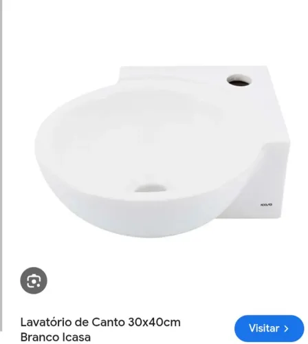 Lavatório de canto Icasa 30 x40