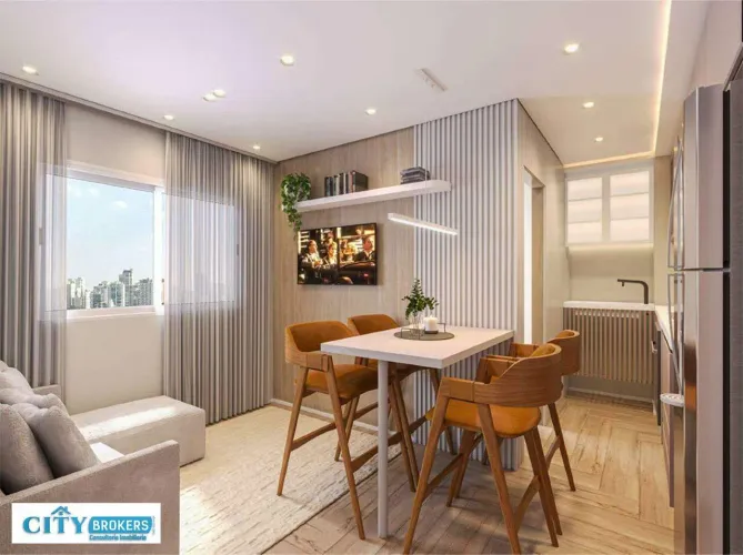 Apartamentos na Planta á venda de 32m² e 36m², 2 quartos ao lado da Estação São Miguel, Zo