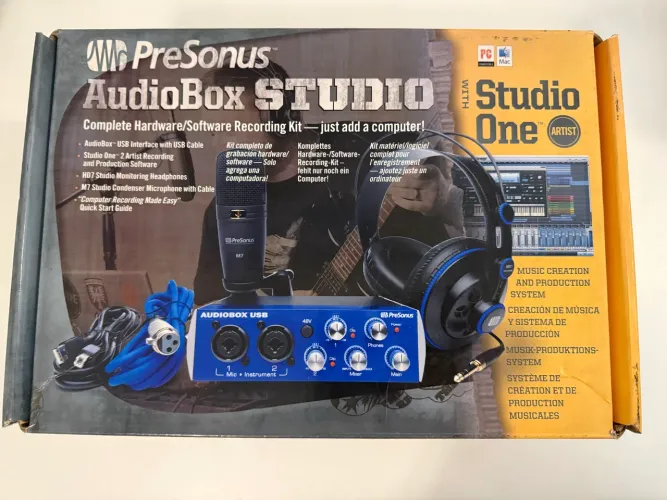 Kit De Estúdio Presonus Audiobox One Studio Para Gravação Azul 5v (Usado)