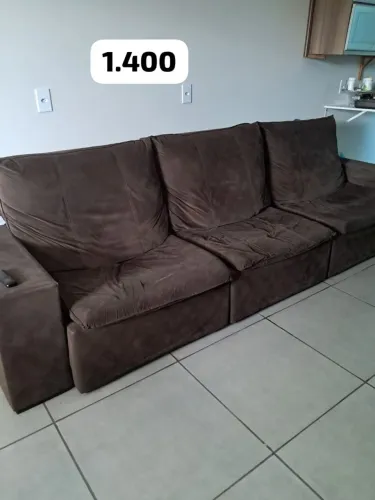 Sofá Retrátil 3 lugares grande de 5.200 por 1.400