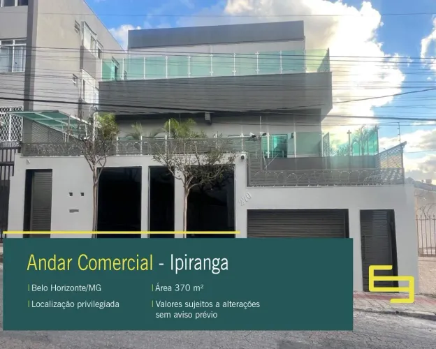 Andar Comercial para alugar no Bairro Ipiranga em Belo Horizonte/MG