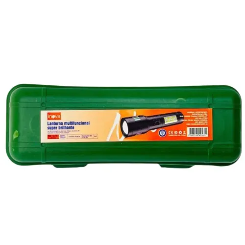 LANTERNA MULTIFUNCIONAL SUPER BRILHANTE A PROVA DE ÁGUA E COM LUZ LATERAL