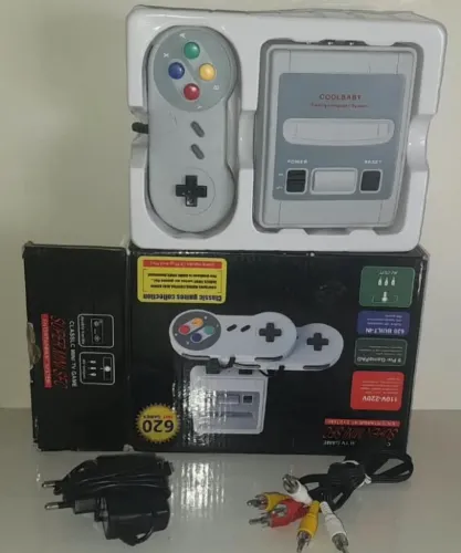 Jogo - Super Mini Sfc - Classic Mini Tv Game,620 8 Bit Games,Completo,Em Super Bom Estado