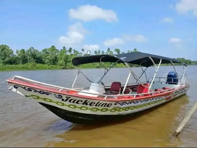 LANCHA DE ALUMÍNIO COMPLETA 