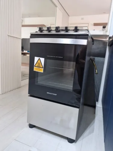 Fogão Brastemp 4 Bocas INOX GÁS NATUAL (GN) - BF04NBR Bivolt