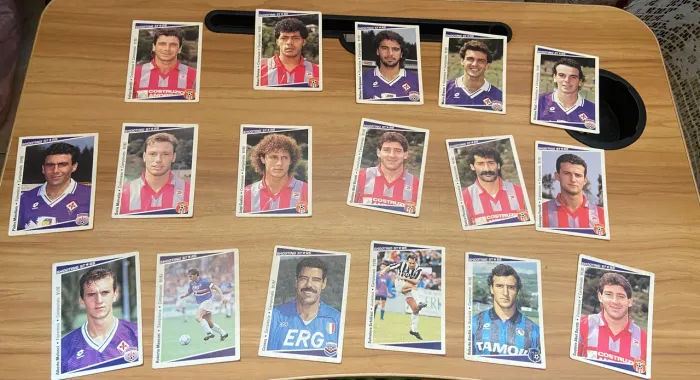 Lote Cards Colecionáveis Futebol Italiano 91/92 Shooting Stars (30 Peças)