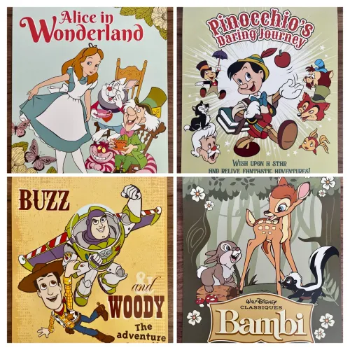 4 PÔSTERES IMPORTADOS DISNEY