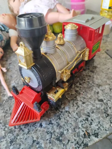 Locomotiva Maria fumaça antiga
