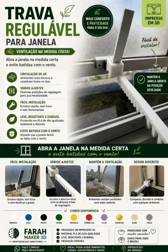 Trava Para Janela Basculante
