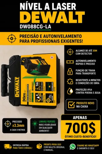 Nível laser dewalt barato