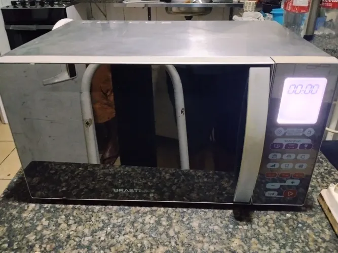 Micro-Ondas Espelhado Brastemp Inox