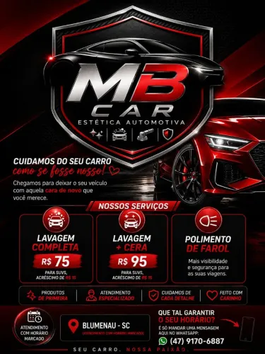 Estética Automotiva em Blumenau | MB CAR ?