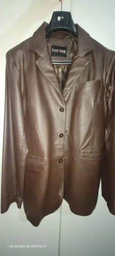 Blazer de couro legítimo