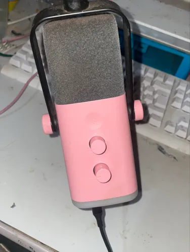 microfone AM8 rosa fifine usado