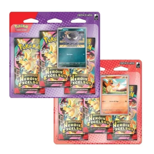 Triple Pack Pokémon - Heróis Excelsos (Lacrado)