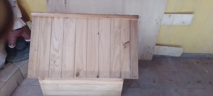 Casinha de madeira para cachorro
