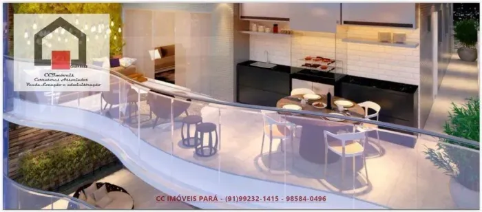 Apartamento com 3 dormitórios para alugar, 181 m² por R$ 12.500,02/mês - Nazaré - Belém/PA