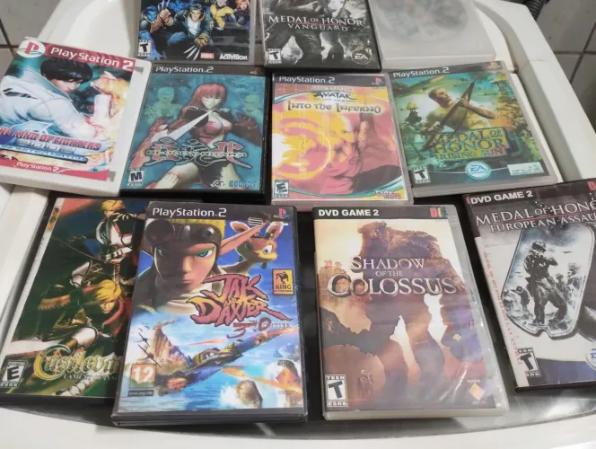 Jogos PlayStation 2 mídia dourada