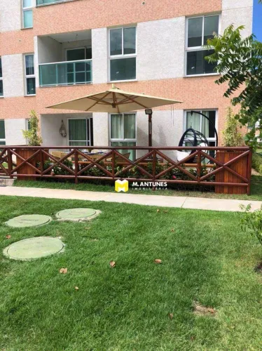 Apartamento Garden pra Locação, 3 Quartos um com Suíte, Muro Alto Condomínio Clube, Ipojuc