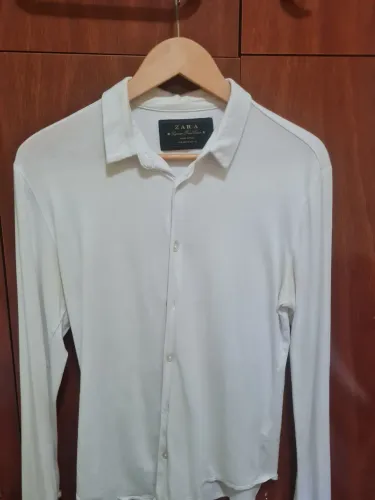Linda camisa branca Zara algodão peruano, alta qualidade e conforto extremo