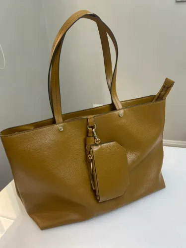 bolsa shopping arezzo marrom grande