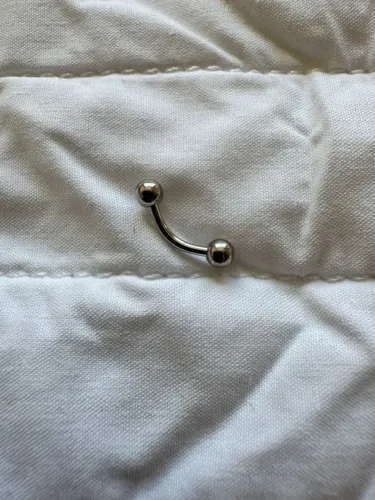 Piercing sobrancelha aço inoxidável 