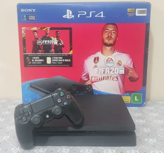 PS4 SLIM + 1 JOGO BRINDE PARCELO EM ATÉ 18X