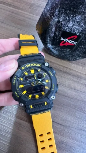 Relógio G-Shock GA-2000-1A9DR Preto e Amarelo
