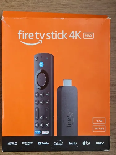 Amazon Fire TV Stick 4K MAX Suporte Wi-Fi 6E, 16GB