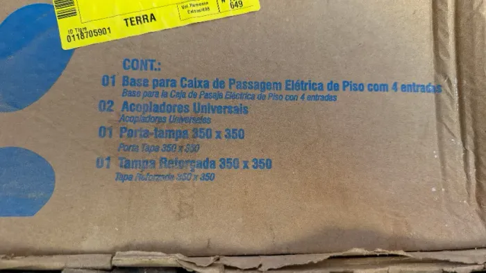 Caixa de Passagem Elétrica de Piso com Tampa Tigre