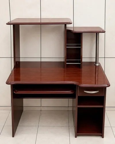 Mesa para Computador / Escrivaninha com Nichos - Madeira