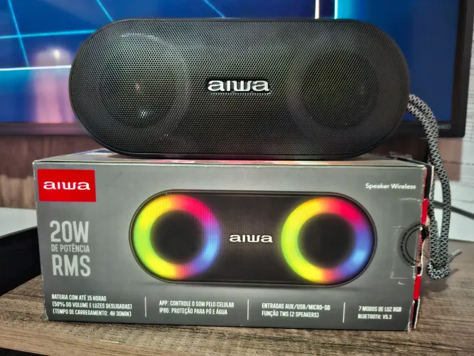 Caixa de som portátil aiwa