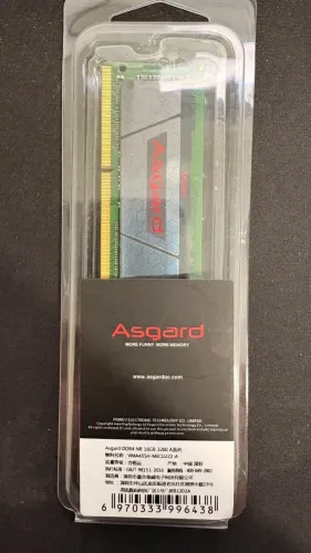 16Gb Memória RAM DDR4 para Notebook - 3200 Mhz - Asgard - 16Gb - Excelente