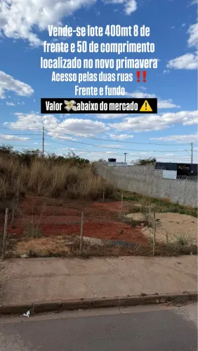 Vende-se lote de 400mt