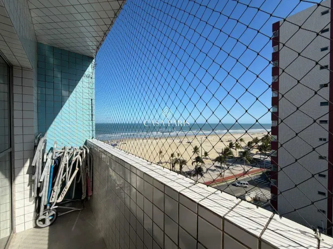 Apartamento à venda com vista do mar na Guilhermina 2 dorms, 1 suíte e 1 vaga