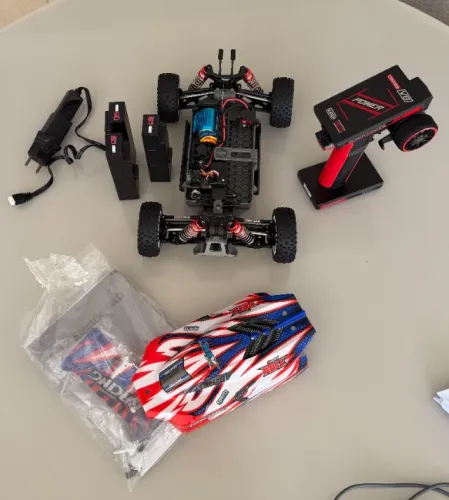 WLToys 124008 Buggy RC 4x4 Brushless 1/12 + 3 baterias