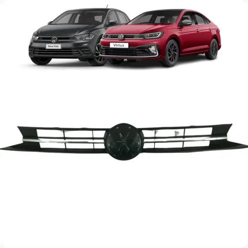 Grade Parachoque Dianteiro VW Polo Virtus 2017 2018 a 2022